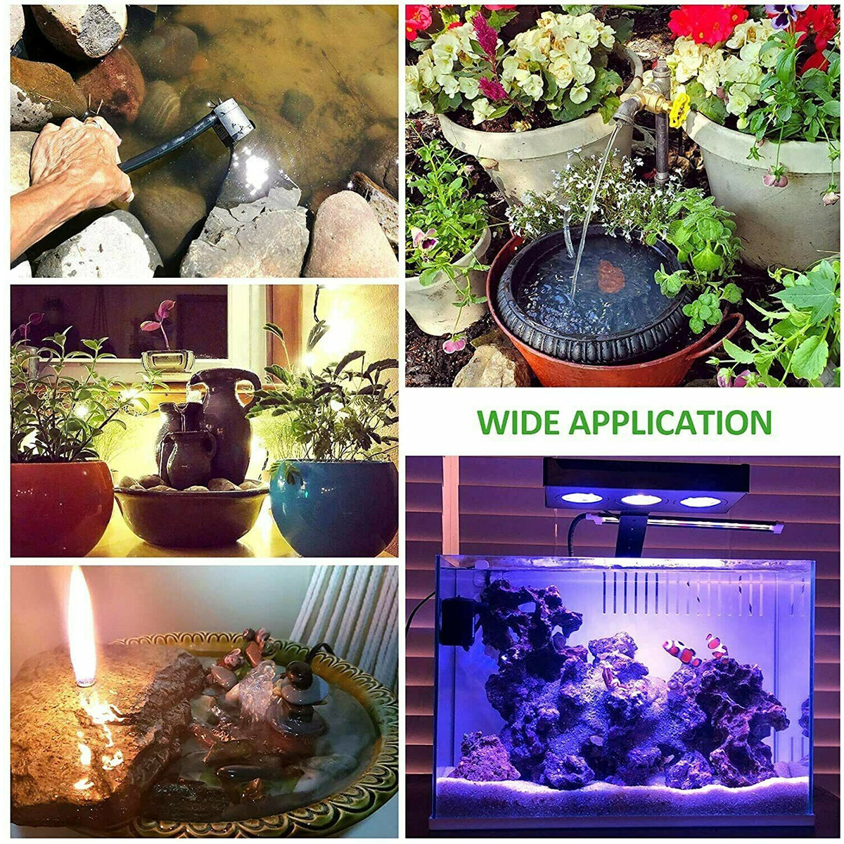 Submersible Water Pump Fish Tank Pond Aquarium Waterfall Fountain Sump ...
