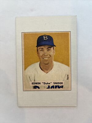 1989 Bowman Reprint Inserts Brooklyn Dodgers Baseball Card #10 Duke ...