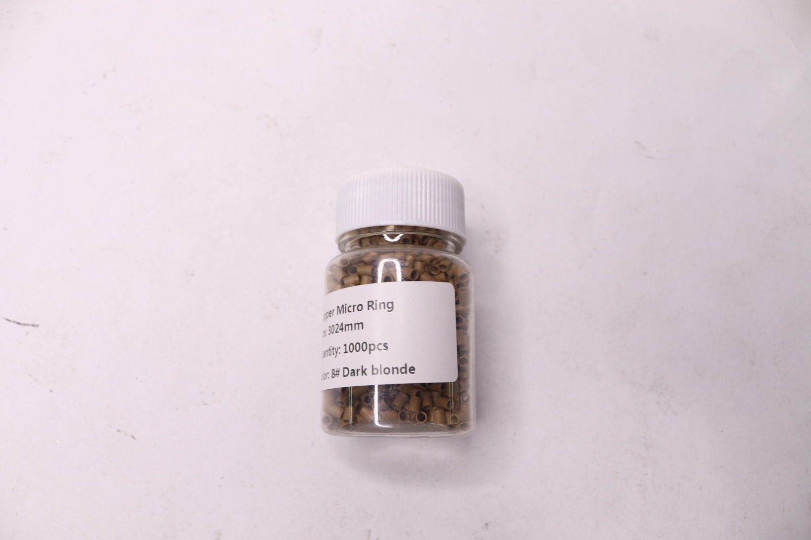 Copper Micro Rings (1000-Pk) Copper Micro Rings For Human Hair Extensions Dark Blonde ...
