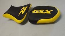Black Carbon Fiberyellow Frontrear Seat Covers Will Fit Suzuki 600r750r 0607 Black Carbon Fiberyellow Frontrear Seat Covers Will Fit Suzuki 600r750r 0607