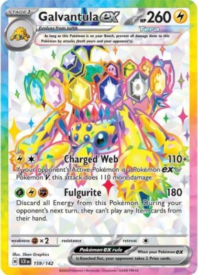 159 142 pokemon card - Galvantula ex 159/142 - Stellar Crown During your opponents next turn Galvantula ex - 159/142 Price