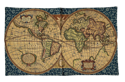 150X100Cm Carte Tapisserie, Ancien Carte Du Monde Tapisseries Peinture