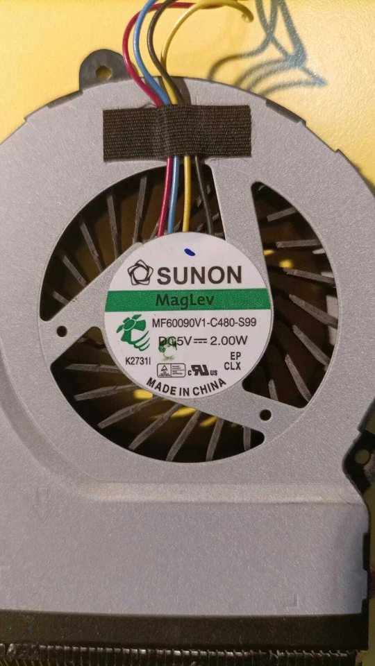 VENTOLA, FAN + dissipatore notebook ORIGINALE ASUS F55A - Immagine 3 di 4