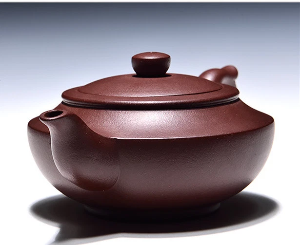 Tetera infusora en forma de bola de arcilla púrpura Yixing 240 ml juego de té Kung Fu ceremonia del té Foto 3 de 4