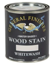 General Finishes Water Based Wood Stain 1 Quart Whitewash