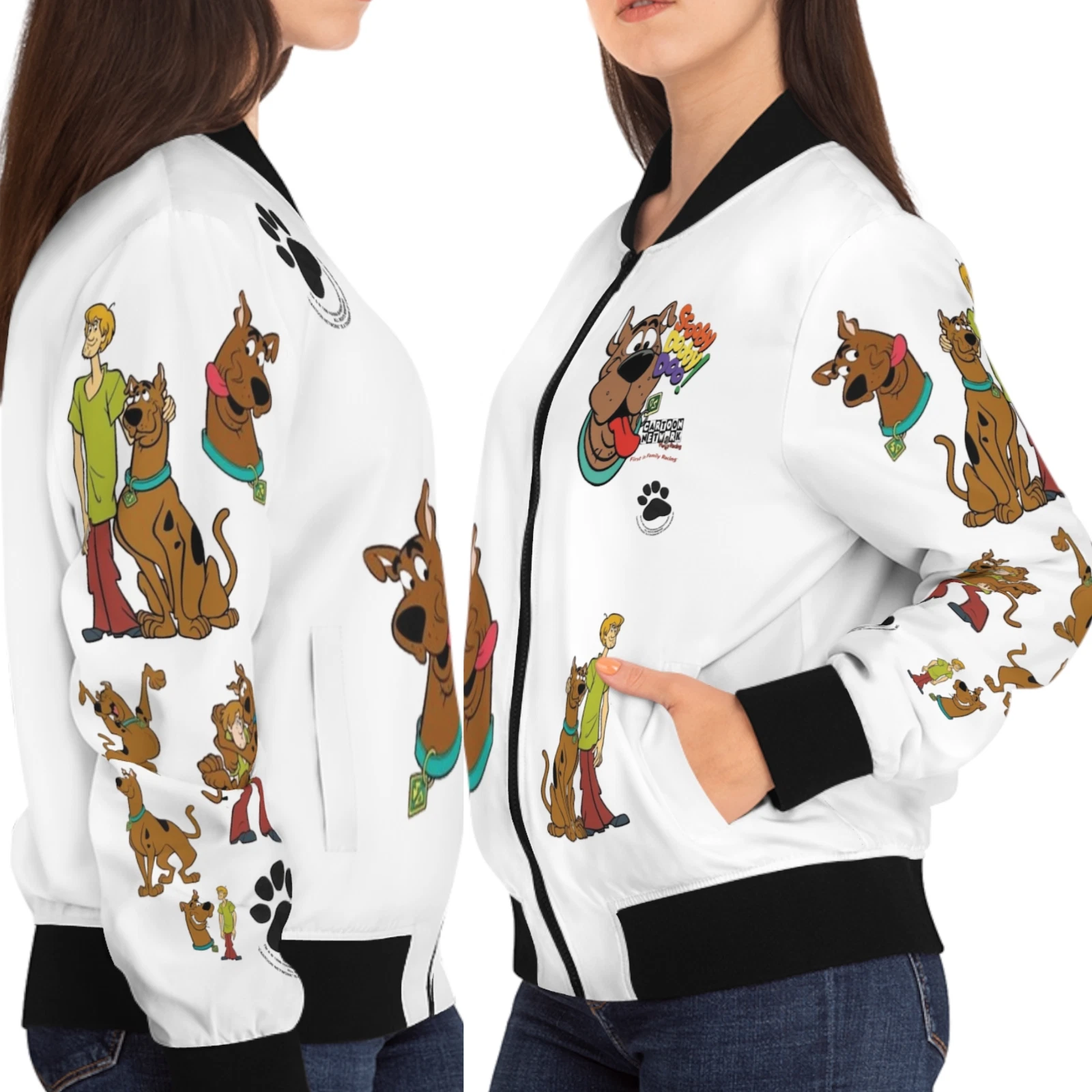 Scooby Doo Printed Unisex Bomber Jacket