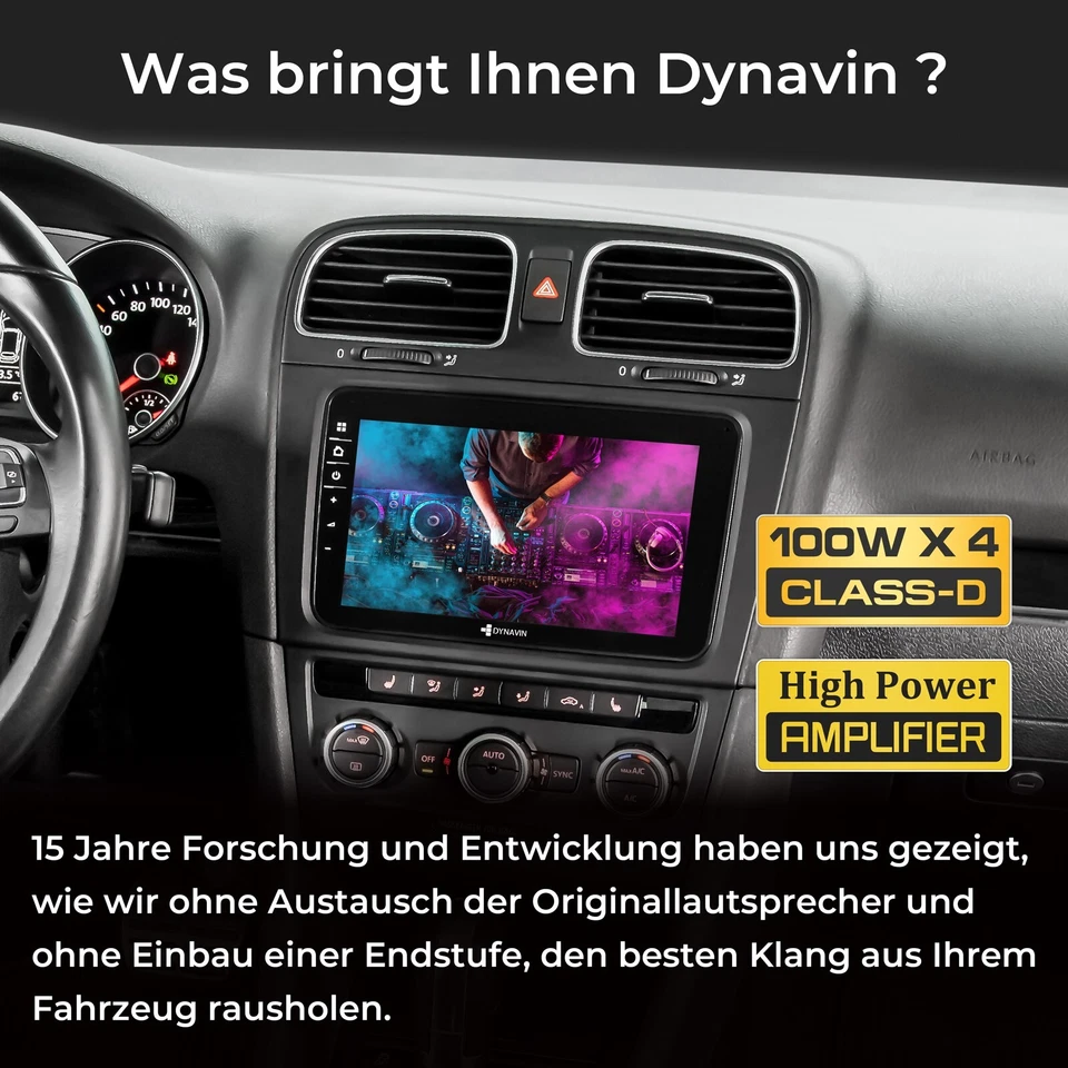 DYNAVIN Autoradio Navi für VW Passat Golf Tiguan Skoda mit Carplay Android Auto - Bild 4 von 4