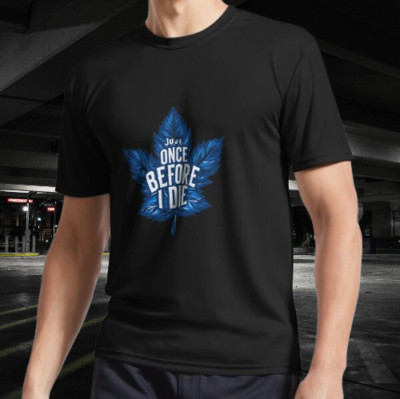 just once before i die Active Logo T-Shirt Funny Size Mode American T-shirt