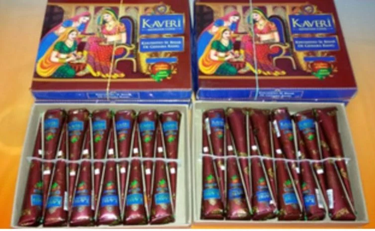 Conos de henna Kaveri natural tatuaje temporal arte corporal tinta Mehandi elige cantidad 25 gm Foto 4 de 4