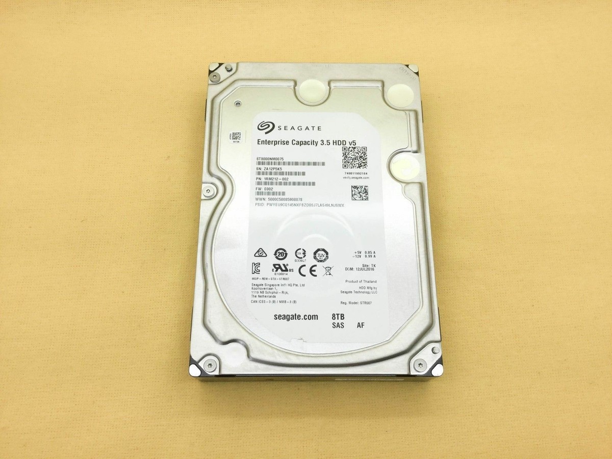 Seagate Enterprise ST8000NM0075 8TB Capacity V5 7.2K 12Gb/s