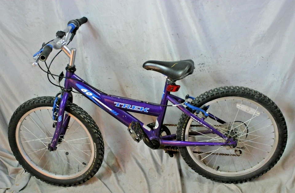 2006 Trek Mountain Lion 60 20" Bicicleta para niños 6 velocidades Shimano Purple Steel ¡Envíos a EE. UU.! Foto 2 de 4