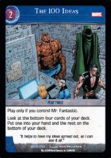 VS System: The 100 Ideas Played Marvel Universe TCG CCG Classic Marvel DC DH D