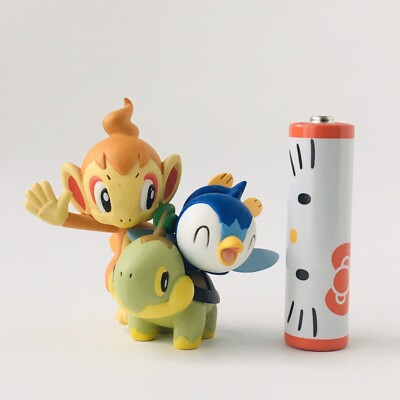 Pokemon Time Petit フィギュアデンリュウ イヤホンジャック Pokémon Turtwig Chimchar Piplup Mini Figure 2006 NINTENDO JAPAN