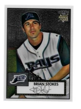 BRIAN STOKES 2007 TOPPS 52 CHROME #TCRC86 SERIAL /1952 TAMPA BAY RAYS RC 