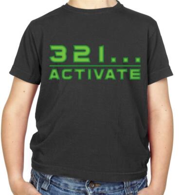 321 Activate Kinder T-Shirt - Roboter - TV Show - Geek