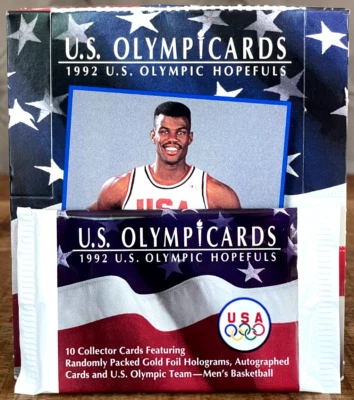 1992 IMPEL OLYMPICARDS U.S. OLYMPIC HOPEFULS PACK 10 Cards JORDAN DREAM TEAM OVP