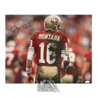 Joe Montana Autographed San Francisco Muddy Uniform 16x20 Football Photo - JSA