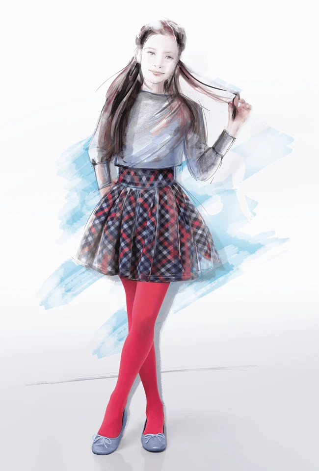 Gatta "Rosabella" Microfaser Strumpfhose für Mädchen versch. Farben und Größen