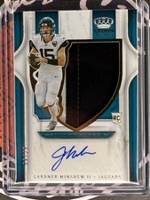 Gardner Minshew 2019 Chronicles Crown Royale Silhouettes Game Used /25 Jaguars