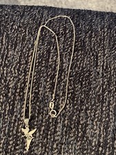 Sterling Silver 18  Chain Necklace With A Tinker bell Pendant