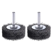 Rocaris 2 Pack 2 Inch Wire Wheel Brush for Drill Attachment - Heavy Duty Carbon