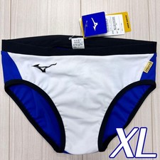 Mizuno Men's Swimsuit White x Blue x Black XL size