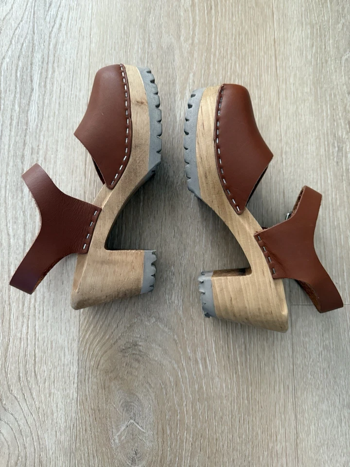 Zuecos MIA ABBA en Equipaje Talla EU 37 US 6-6.5 Perfecto Estado Foto 3 de 4