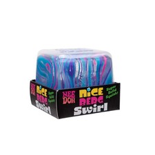 NeeDoh Nice Berg Swirl XL Giant Nee Doh Squishy Swirl Cube Pink Blue Purple New