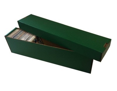 (25) GREEN 800 Count 2 Piece Box - Premium Vertical Storage Box - Baseball,