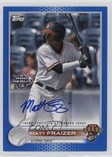 2022 Topps Pro Debut Blue Auto 62/150 Matt Fraizer #PD-184 Auto nd3