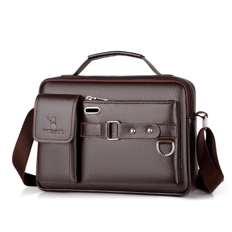 Bolso De Hombre Cuero Para Hombre Carteras Piel Pecho Mochila Viaje Bandolera