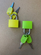 NEW 2X LUGGAGE PADLOCK TRAVEL SUITCASE BAG SECURITY COLOURED SMALL LOCKS