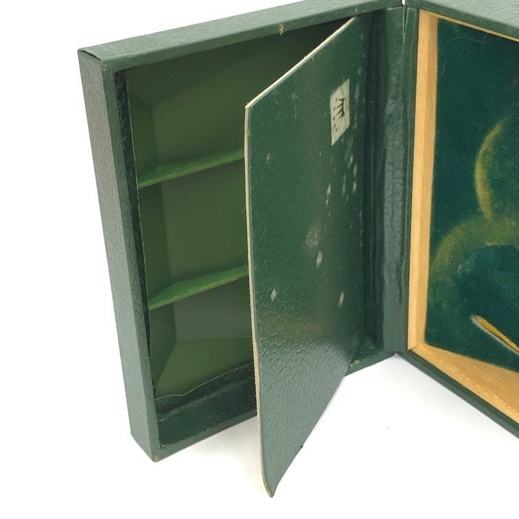 VINTAGE GENUINE ROLEX pyramid watch box case 10.00.1 wood green tag 251111001yA