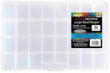 The Beadery - Large Bead Keeper Storage Box, 32 Compartment - 2176