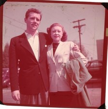 Howard Duff Lurene Tuttle Original Transparency 1940's Sam Spade Photo Shoot