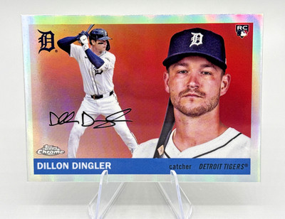 2025 Topps Chrome Platinum Dillon Dingler #292 RC Rookie - Refractor Tigers