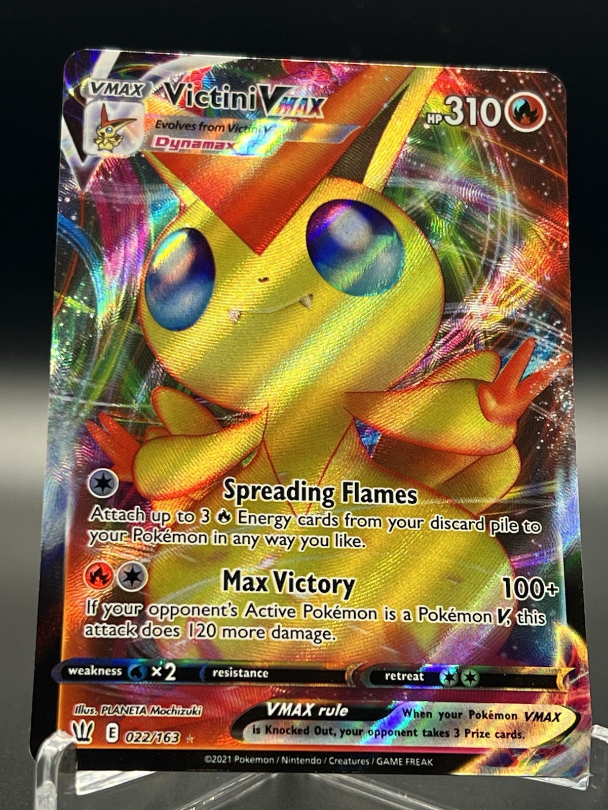 Pokémon TCG Victini Vmax 022/163 Ultra Rare Battle Styles NM