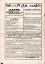 MARCONI Wireless Telegraph 1902 Investment Opportunity  - 5 x 7 in Photo Print