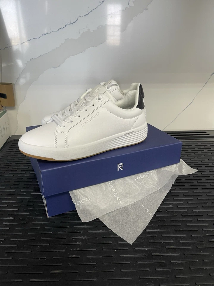 Rockport WOMEN'S PROWALKER ELARA LACE-UP CASUAL SNEAKERS White Size 6.5 M - Image 3 of 4