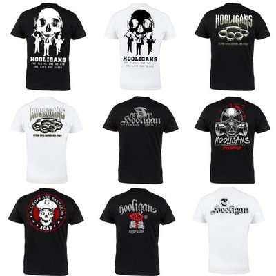 Hooligans T-Shirt Herren Streetwear Skull Aggressive Style Geschenk Tee