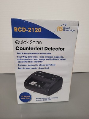 Royal Sovereign Quick Scan Counterfeit Detector, Infared, Magentic and imaging 