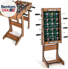 27In Folding Foosball Table with 2 Mini Footballs, Score Keepers - ASTM Certifie