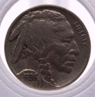 1936-P Buffalo Nickel Very Fine Condition - Full Date