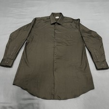 Van Heusen Men's TALL FIT Dress Shirt Black Size 17 35/36