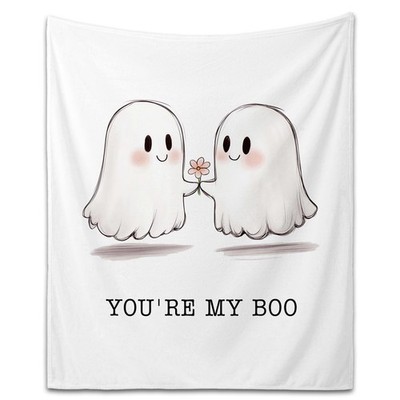 Gifts for Women men Boyfriend Girlfriend - You're My Boo 60''x50'', White 