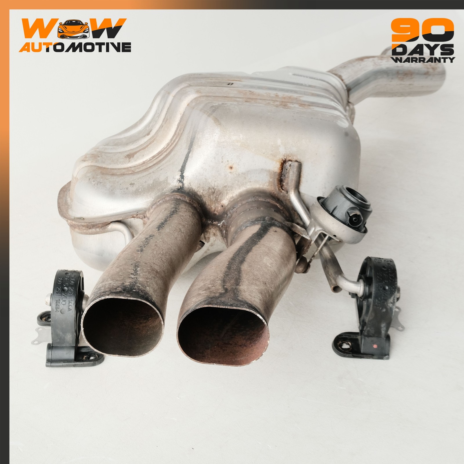 06-13 BENTLEY CONTINENTAL FLUING SPUR REAR LEFT RIGHT EXHAUST MUFFLER SET OEM