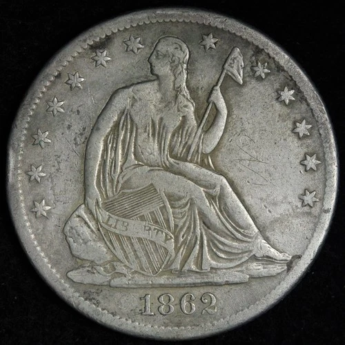 1862-S Seated Liberty Half Dollar — photo from another recent sale