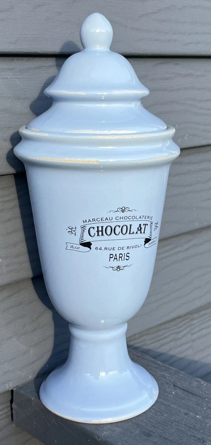 Marceau Chocolaterie 64 Rue De Rivoli Paris Canister Apothecary Jar Light Blue
Opens in a new window