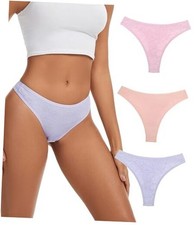 Merino Wool Thongs For Women V-waisted Wooly Thong Panties Large Multicolor02