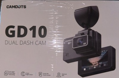 4K Dash Cam Front and Rear, GD10 Upgraded Version 3'' IPS  Camdots